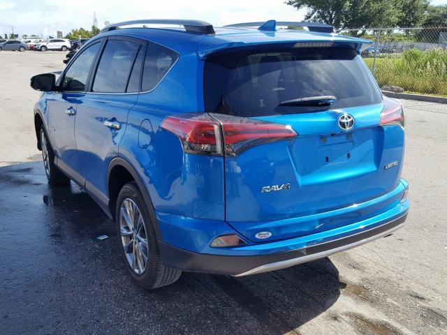 JTMYFREV7JJ156459 - 2018 TOYOTA RAV4 LIMIT BLUE photo 3