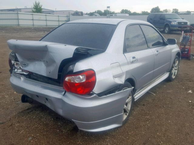 JF1GD70654L514064 - 2004 SUBARU IMPREZA WR SILVER photo 4