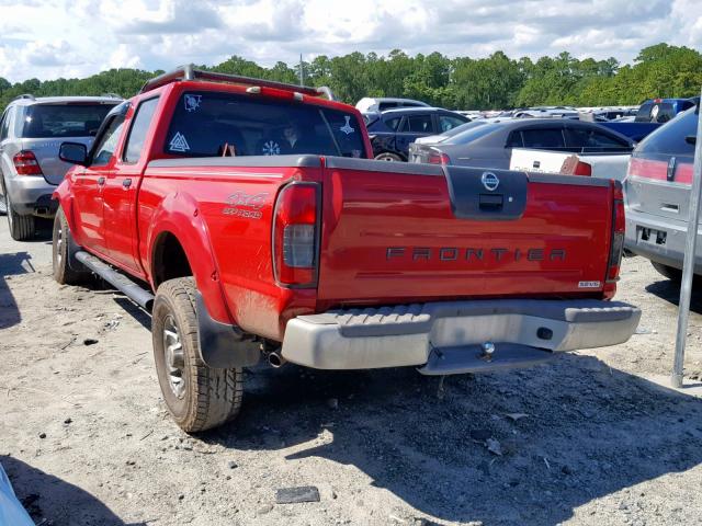 1N6ED29Y43C424067 - 2003 NISSAN FRONTIER C RED photo 3