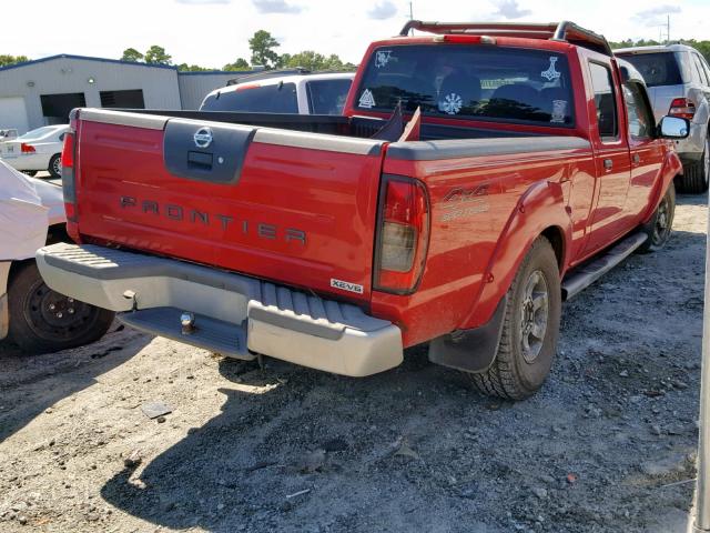 1N6ED29Y43C424067 - 2003 NISSAN FRONTIER C RED photo 4