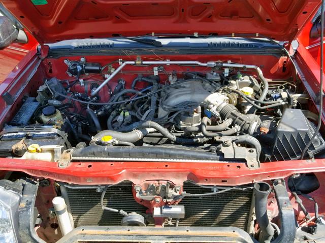 1N6ED29Y43C424067 - 2003 NISSAN FRONTIER C RED photo 7