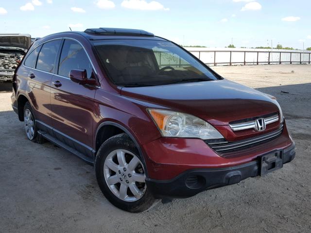 JHLRE38758C049333 - 2008 HONDA CR-V EXL BURGUNDY photo 1