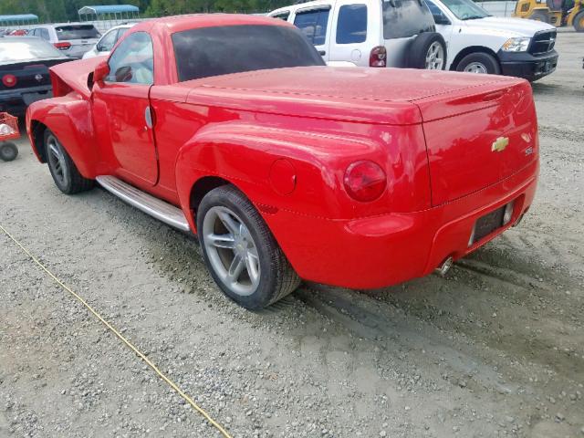 1GCES14H75B118452 - 2005 CHEVROLET SSR 红色 照片 3