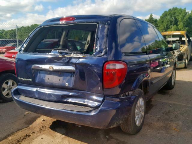 1C4GP45R75B370723 - 2005 CHRYSLER TOWN & COU BLUE photo 4