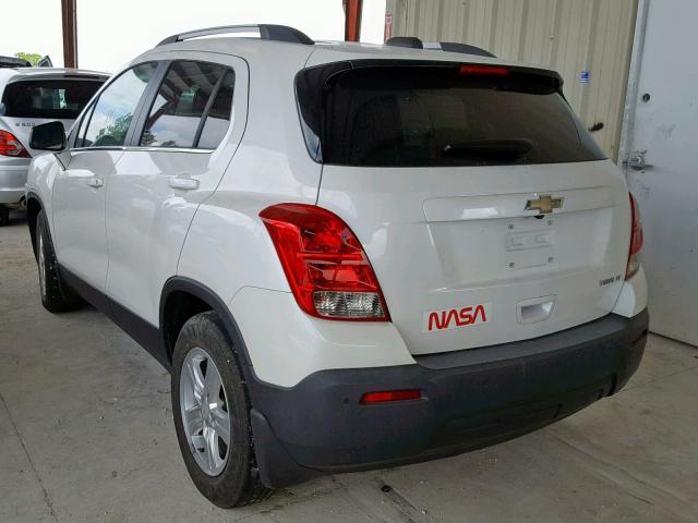 KL7CJLSB8FB057163 - 2015 CHEVROLET TRAX 1LT WHITE photo 3