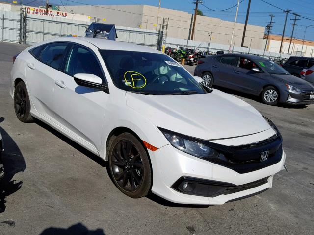 19XFC2E87KE009140 - 2019 HONDA CIVIC SPOR WHITE photo 1