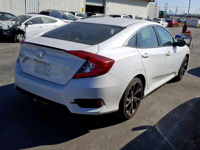 19XFC2E87KE009140 - 2019 HONDA CIVIC SPOR WHITE photo 4