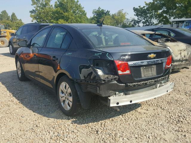 1G1PA5SH6E7461352 - 2014 CHEVROLET CRUZE LS BLACK photo 3