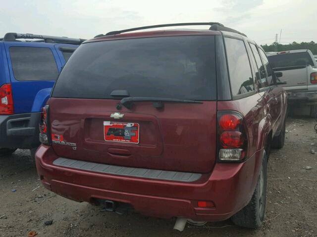 1GNDS13SX82214645 - 2008 CHEVROLET TRAILBLAZE MAROON photo 4