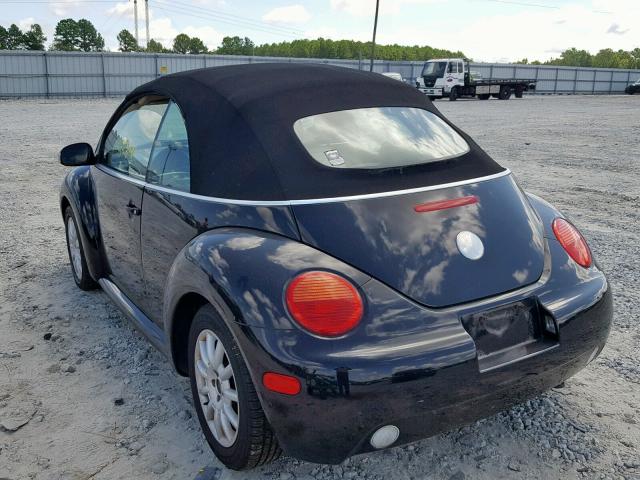 3VWCM31Y15M369765 - 2005 VOLKSWAGEN NEW BEETLE Սև լուսանկար 3