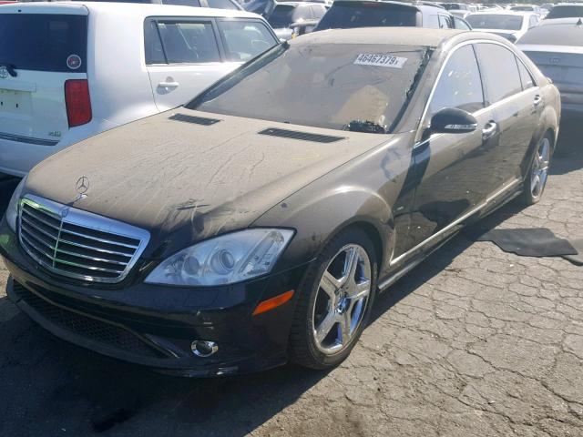 WDDNG71X37A106426 - 2007 MERCEDES-BENZ S 550 BLACK photo 2