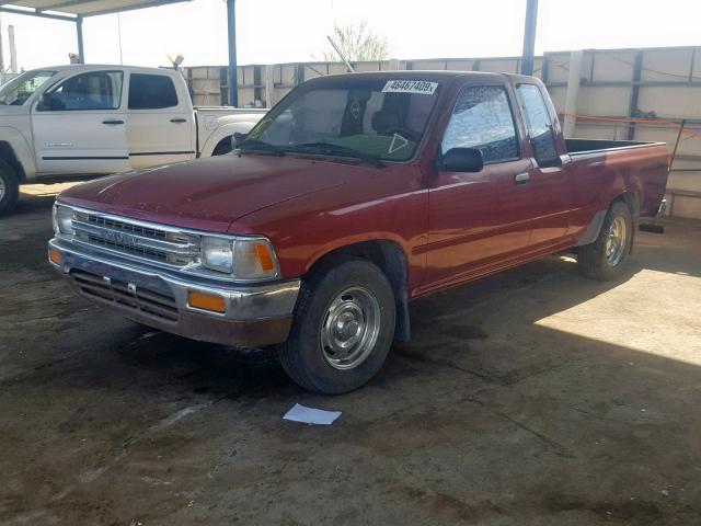 JT4RN93P4M5036773 - 1991 TOYOTA PICKUP 1/2 RED photo 2