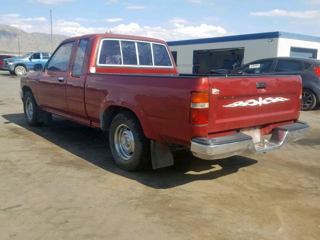 JT4RN93P4M5036773 - 1991 TOYOTA PICKUP 1/2 RED photo 3