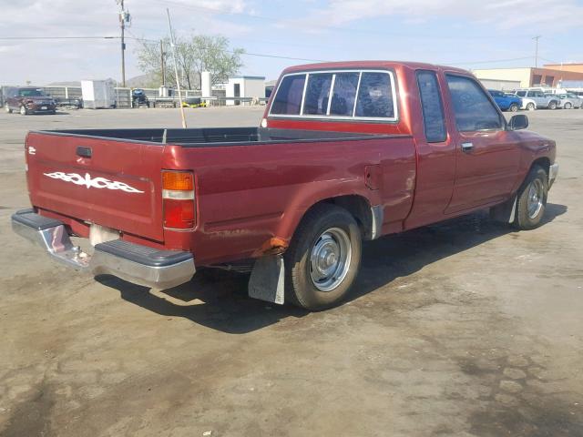 JT4RN93P4M5036773 - 1991 TOYOTA PICKUP 1/2 RED photo 4