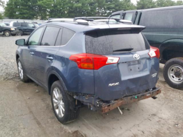 2T3DFREV8DW098351 - 2013 TOYOTA RAV4 LIMIT BLUE photo 3