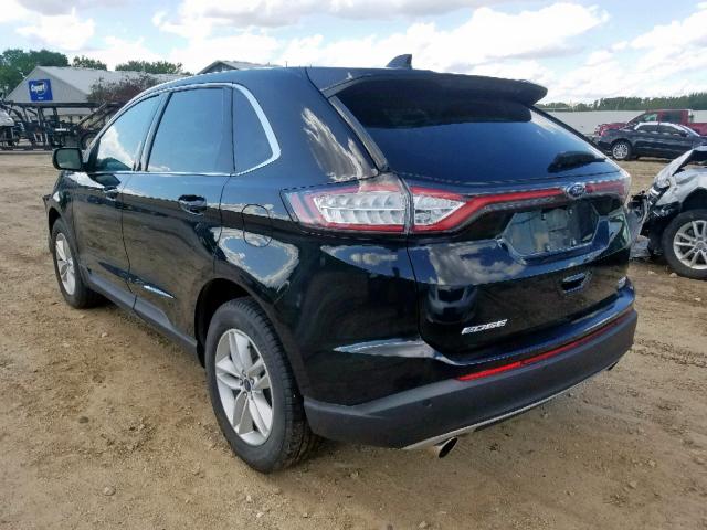 2FMPK3J95HBB58623 - 2017 FORD EDGE SEL BLACK photo 3