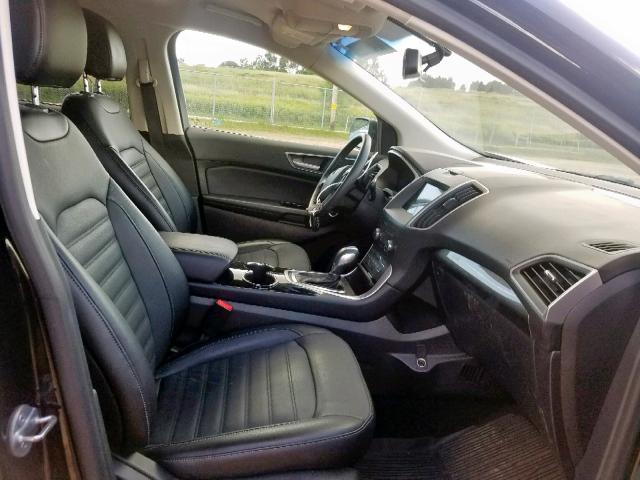 2FMPK3J95HBB58623 - 2017 FORD EDGE SEL BLACK photo 5