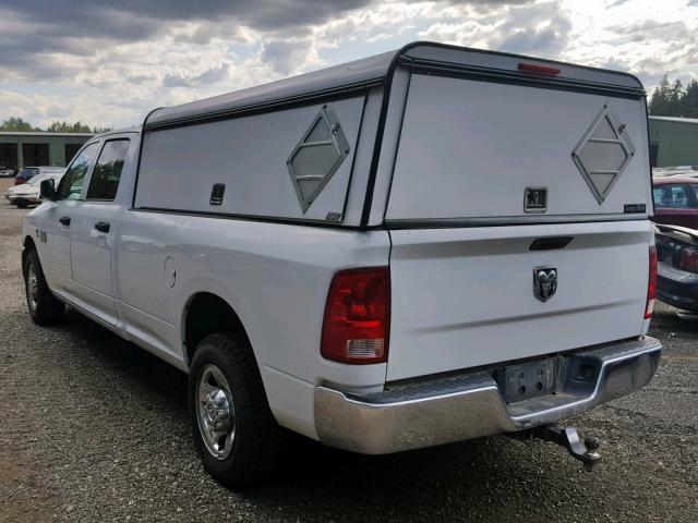 3D7TP2CL7BG509453 - 2011 DODGE RAM 2500 WHITE photo 3