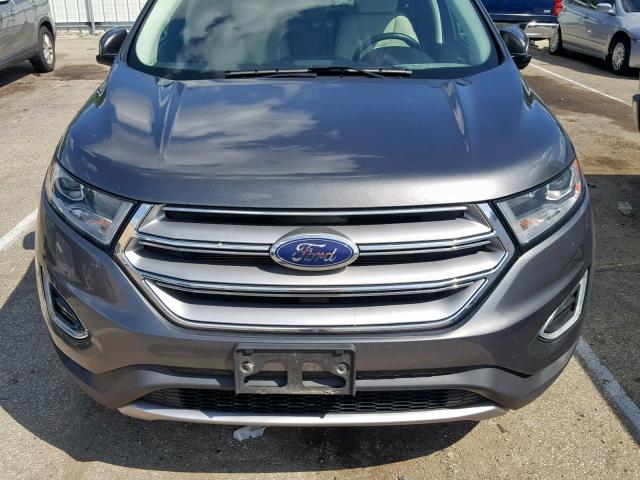 2FMTK4K8XFBC27295 - 2015 FORD EDGE TITAN GRAY photo 9