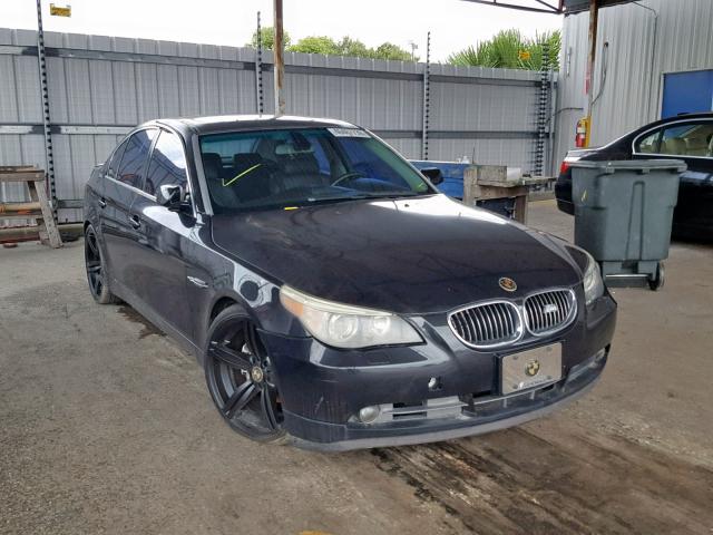 WBANE535X7CW61374 - 2007 BMW 525 I BLACK photo 1