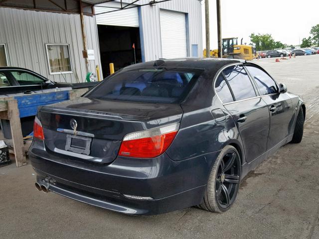 WBANE535X7CW61374 - 2007 BMW 525 I BLACK photo 4