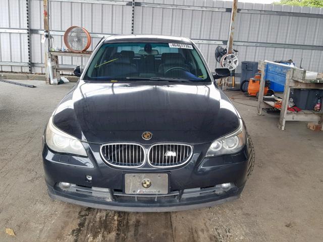 WBANE535X7CW61374 - 2007 BMW 525 I BLACK photo 9