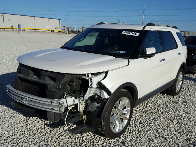 1FM5K7F83FGC62211 - 2015 FORD EXPLORER L WHITE photo 2