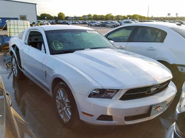 1ZVBP8AM2C5249425 - 2012 FORD MUSTANG WHITE photo 1