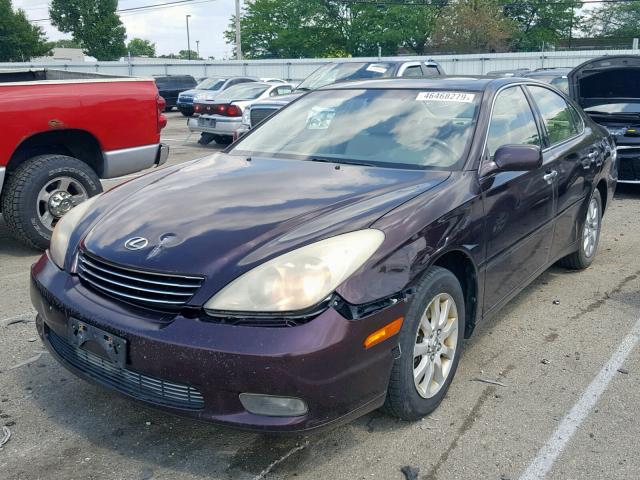 JTHBF30G830134621 - 2003 LEXUS ES 300 MAROON photo 2