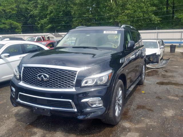 JN8AZ2NFXH9646953 - 2017 INFINITI QX80 BASE BLACK photo 2