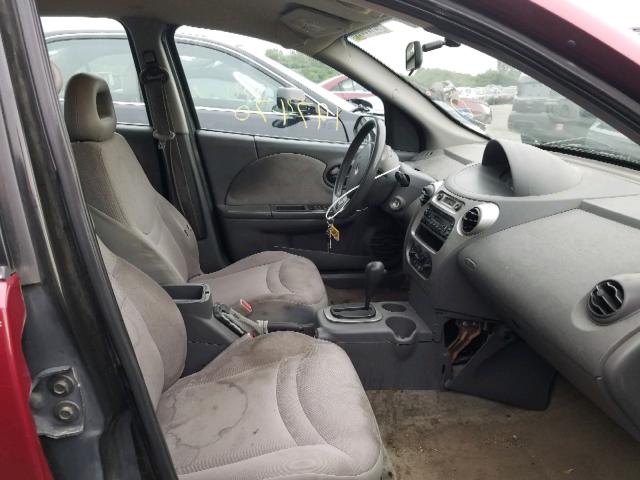 1G8AJ54F14Z161384 - 2004 SATURN ION LEVEL BURGUNDY photo 5