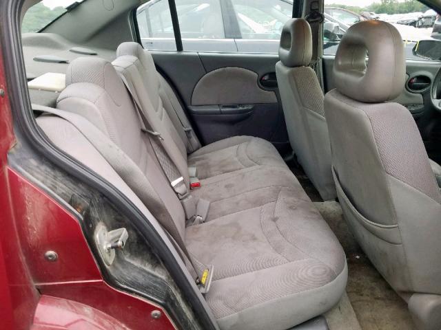 1G8AJ54F14Z161384 - 2004 SATURN ION LEVEL BURGUNDY photo 6