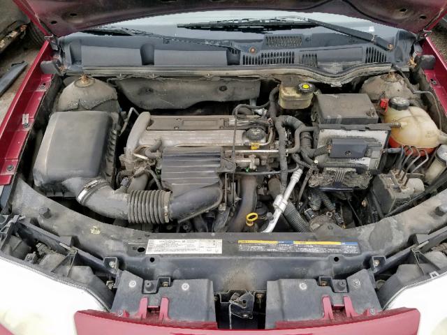 1G8AJ54F14Z161384 - 2004 SATURN ION LEVEL BURGUNDY photo 7