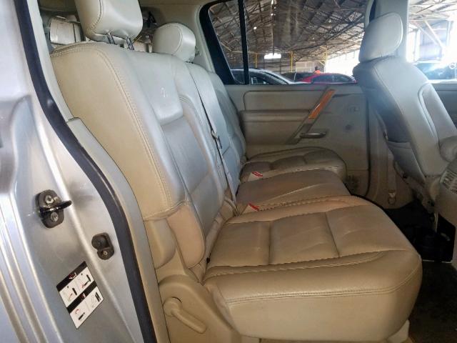 5N3AA08A76N807144 - 2006 INFINITI QX56 SILVER photo 6