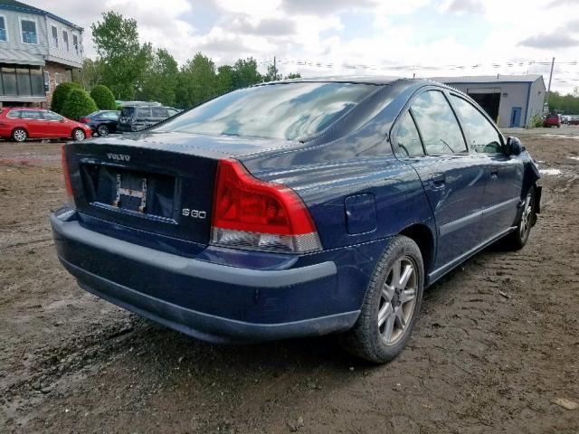 YV1RS61RX22180865 - 2002 VOLVO S60 BLUE photo 4