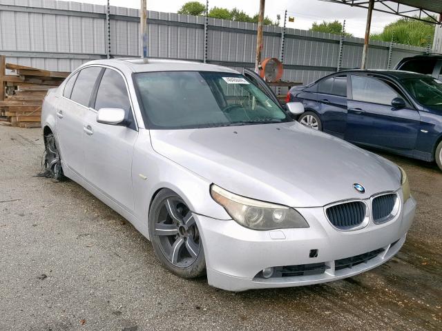 WBANA53554B851628 - 2004 BMW 525 I SILVER photo 1