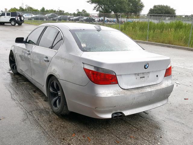 WBANA53554B851628 - 2004 BMW 525 I SILVER photo 3