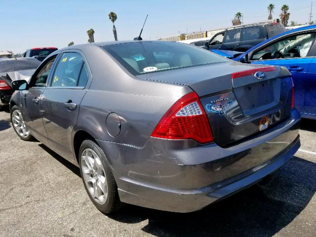 3FAHP0HA3BR180725 - 2011 FORD FUSION SE GRAY photo 3