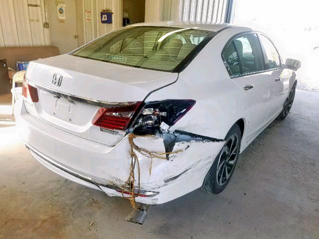 1HGCR2F80HA037715 - 2017 HONDA ACCORD EXL WHITE photo 4