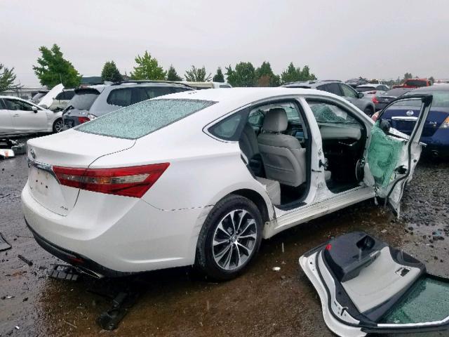 4T1BK1EB2GU204137 - 2016 TOYOTA AVALON XLE WHITE photo 4