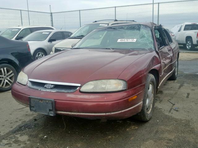 2G1WW12M7W9159605 - 1998 CHEVROLET MONTE CARL MAROON photo 2