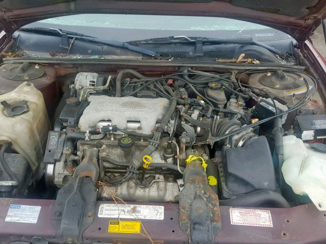 2G1WW12M7W9159605 - 1998 CHEVROLET MONTE CARL MAROON photo 7