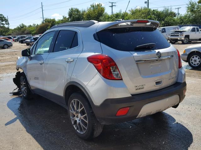 KL4CJ1SM3GB720272 - 2016 BUICK ENCORE SPO SILVER photo 3