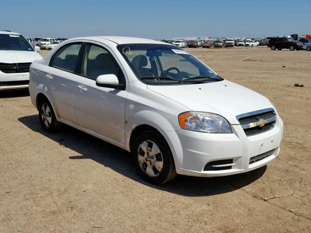 KL1TD56617B055900 - 2007 CHEVROLET AVEO BASE Weiß Foto 1