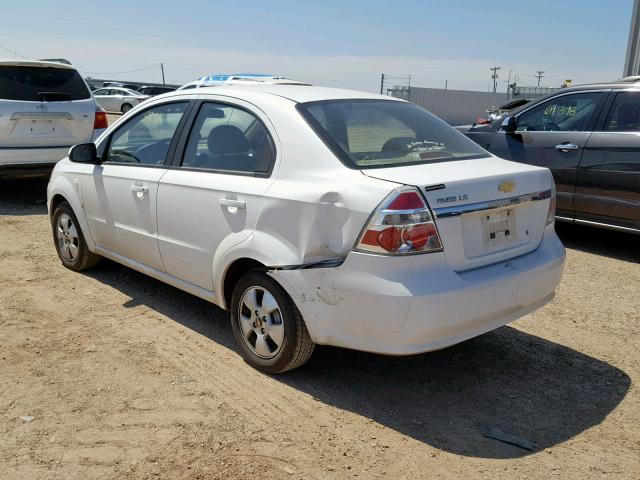 KL1TD56617B055900 - 2007 CHEVROLET AVEO BASE Weiß Foto 3