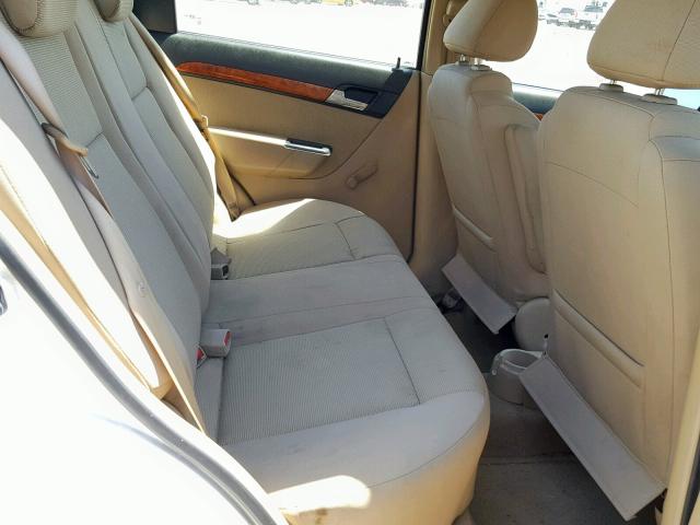 KL1TD56617B055900 - 2007 CHEVROLET AVEO BASE Weiß Foto 6