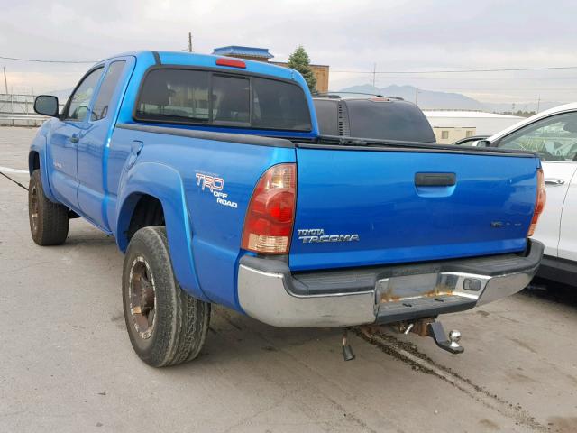 5TETU62N65Z135634 - 2005 TOYOTA TACOMA PRE BLUE photo 3