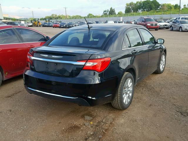 1C3CCBAB4DN606639 - 2013 CHRYSLER 200 LX BLACK photo 4