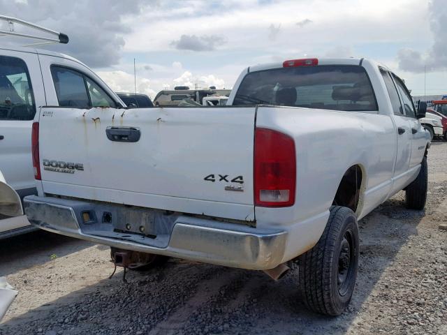 3D7KU28C84G220128 - 2004 DODGE RAM 2500 S თეთრი ფოტო 4