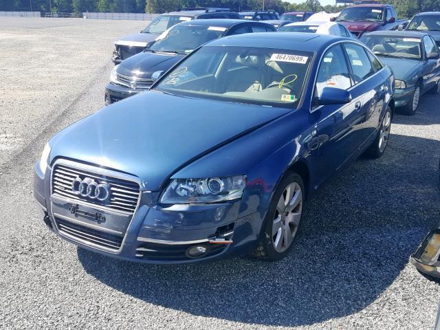 WAUDG74F35N085735 - 2005 AUDI A6 3.2 QUA BLUE photo 2